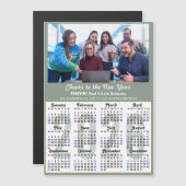 2025 Kalender Sage Green Bedrijfsfoto Magnetisch (Voorkant / Achterkant)