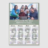 2025 Kalender Sage Green Bedrijfsfoto Magnetisch (Voorkant)