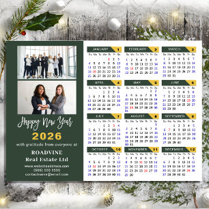 2025 Kalender Sage Green Business 2 Foto Magnetisc