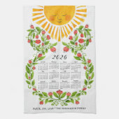 2025 Kalender Schattigee Bloemen Theedoek (Verticaal)