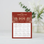 2025 Kalender Slang Chinees Nieuwjaar Zakelijk Feestdagenkaart (Staand voorkant)