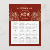 2025 Kalender Slang Chinees Nieuwjaar Zakelijk Feestdagenkaart (Voorkant)