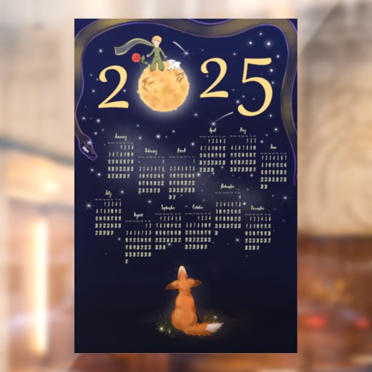 2025 Kalender Sticker De Kleine Prins Kalender. (Vel 2)