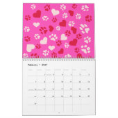 2025 Kalender Twee foto's, Naam, Roze (Feb 2027)