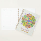 2025 Kalender Unieke Boho Retro Bloem Aangepaste N Planner (Display)