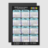 2025 Kalender US Feestdagen Eenvoudig Zakelijk Mag (Voorkant / Achterkant)