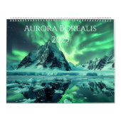 2025 Kalender van Aurora Borealis Kunstwerk (Hoes)