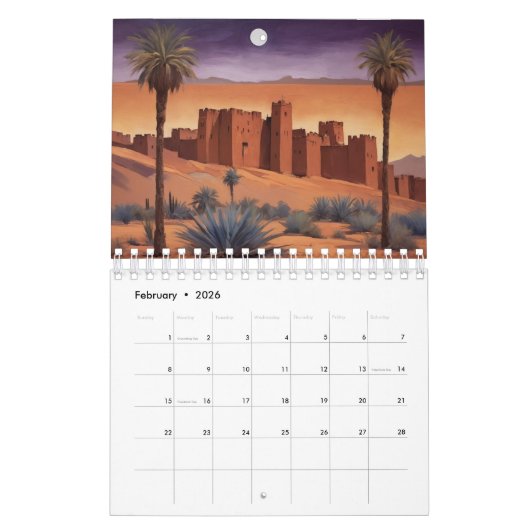 2025 Kalender van de Kasbahs van Zuid-Marokko (Feb 2026)