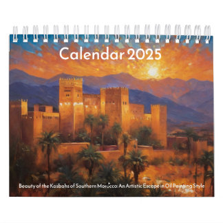 2025 Kalender van de Kasbahs van Zuid-Marokko