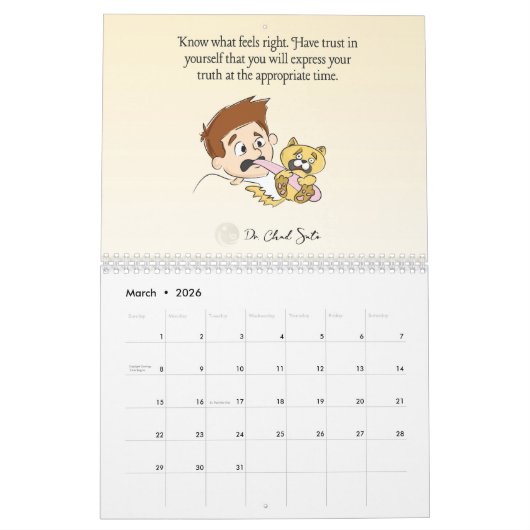 2025 Kalender van Dr. Chad Sato (Mar 2026)