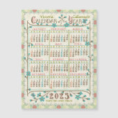 2025 Kalender Victoriaans Art Nouveau Kleine Magne (Voorkant)