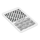 2025 Kalender Voeg 1 foto's Magneet Wit (Rechterzijde)