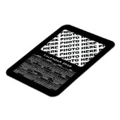 2025 Kalender Voeg 1 foto's Magneet Zwart (Linkerzijde)
