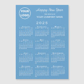 2025 Kalender Zakelijk Logo Licht Blauw Vakantie (Voorkant)
