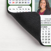 2025 Kalender Zakelijke Foto Logo QR Modern Groen Muismat (Hoek)