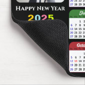 2025 Kalender Zakelijke Foto Modern Zwart Kleurrij Muismat (Hoek)