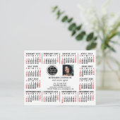2025 Kalender Zakelijke Logo Foto Tekst Gemakkelij Briefkaart (Staand voorkant)