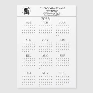 2025 Kalender Zakelijke Logo Tekst   Willekeurige 