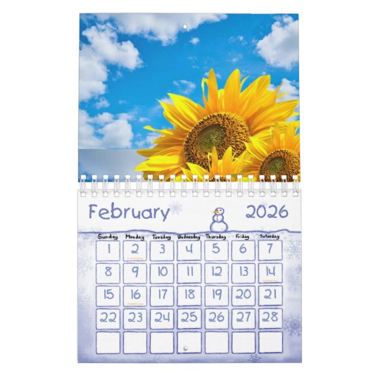 2025 Kalender Zonnebloem (Feb 2026)