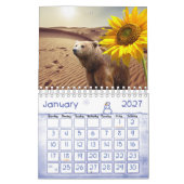 2025 Kalender Zonnebloem Beer Natuur (Jan 2027)