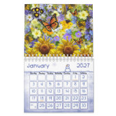 2025 Kalender Zonnebloem Vlinder (Jan 2027)