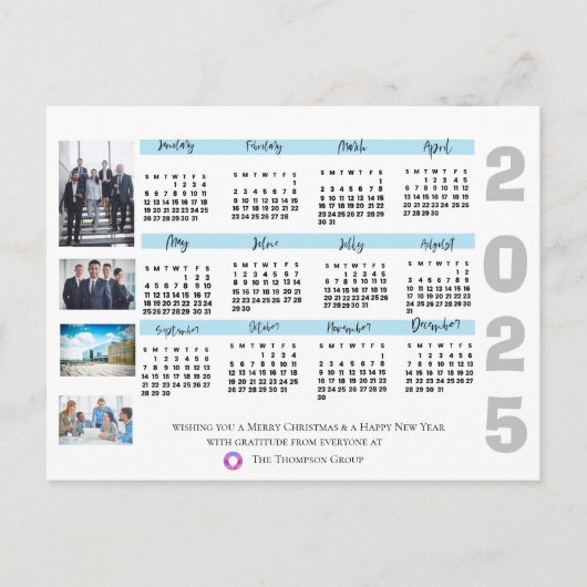 2025 Kalenderfoto Corporate Kerstmis Nieuwjaar Briefkaart (Voorkant)