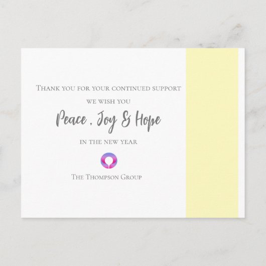 2025 Kalenderfoto Corporate Kerstmis Nieuwjaar Briefkaart (Achterkant)