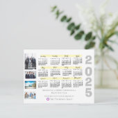 2025 Kalenderfoto Corporate Kerstmis Nieuwjaar Briefkaart (Staand voorkant)