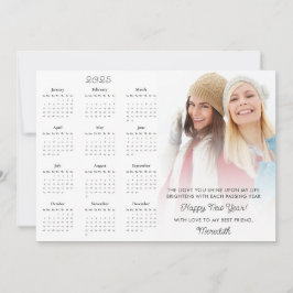 2025 Kalenderfoto Motivatie Nieuwjaar Feestdagenkaart