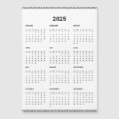 2025 Kalenderjaar Full Business Logo Modern Basic (Voorkant)