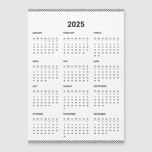 2025 Kalenderjaar Full Business Logo Modern Basic (Voorkant)