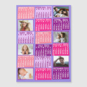 2025 Kalenderjaar Schattigee Mod Custom Photo Coll Magnetische Uitnodiging (Voorkant)