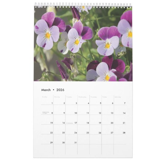 2025 Kalendertuinen Bloemen 1 Kalender (Mar 2026)