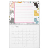 2025 kattenkalender met notities kalender (Mar 2026)