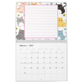 2025 kattenkalender met notities kalender (Feb 2027)