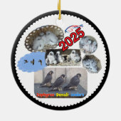 2025 Keramische Cirkel Ornament Zephyrus (Achterkant)