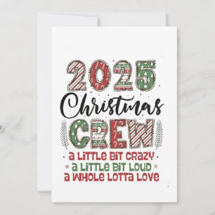 2025 Kerst Crew Familie Matching Outfit Kerstmis Kaart