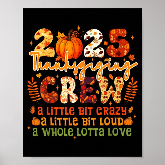 2025 Kerst Crew Matching Grappige Kerst Poster (Voorkant)