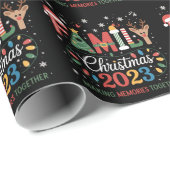 2025 Kerst Crew We Are Family Feestelijk Feest Cadeaupapier (Rol Hoek)