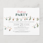 2025 Kerstfeest Modern Rustiek Uitnodiging Briefkaart (Voorkant)