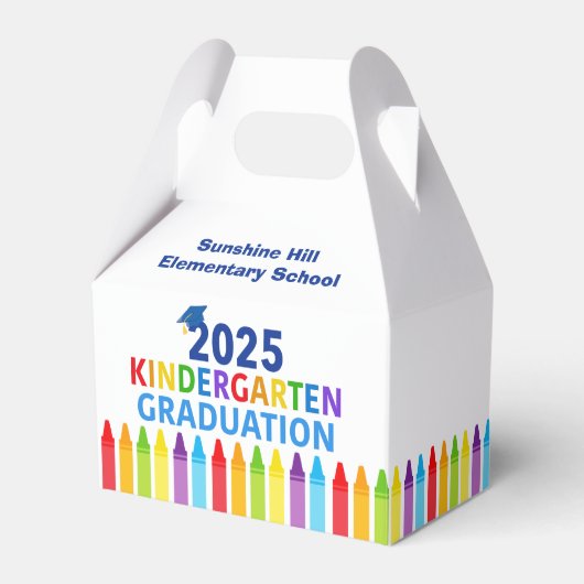 2025 Kindergarten Afstuderen Custom School Party Bedankdoosjes (Voorkant Zijde)