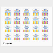 2025 Kindergarten Afstuderen Custom School Party Vierkante Sticker (Vel)
