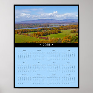 2025 Kingston-Rhinecliff Bridge Muur Kalender Poster