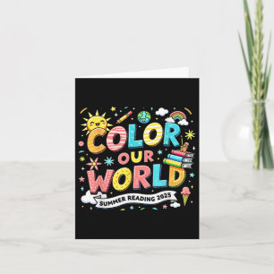 2025 Kleur Ons Wereld Boek Zomer Leesprogramma Kaart