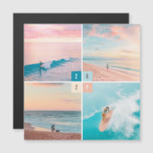 2025 Kleurblokken Nieuwjaar 4 Foto Magnetische Kaa (Voorkant / Achterkant)