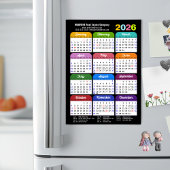 2025 Kleurenkalender US Feestdagen Corporate Magne