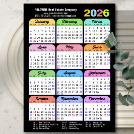 2025 Kleurenkalender US Feestdagen Corporate Magne