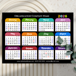 2025 Kleurenkalender US Feestdagen Corporate Magne