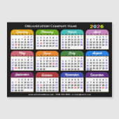 2025 Kleurenkalender US Feestdagen Corporate Magne (Voorkant)