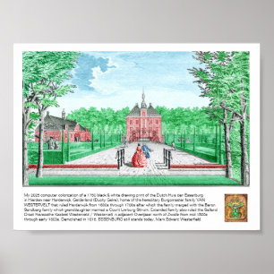2025 kleuring 1760 Afdruk Kasteel De Essenburg Poster